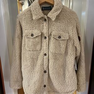 Free Country fleece shacket NWT